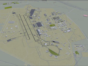 Qatar city 200km 3D Model