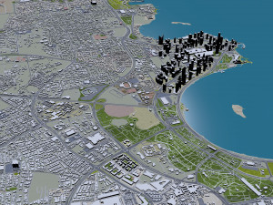 Qatar city 200km 3D Model