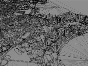 Qatar city 200km 3D Model