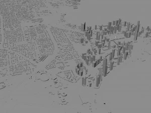 Qatar city 200km 3D Model