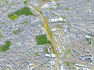 Riga city latvia 50km Model 3D