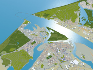 Riga city latvia 50km Model 3D