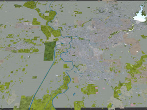sacramento city california usa 100km Model 3D