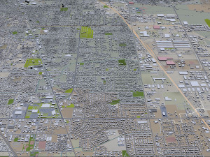 sacramento city california usa 100km Model 3D