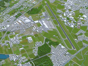 Salzburg city austria 50km 3D Model