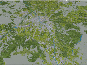 Salzburg city austria 50km Modelo 3D