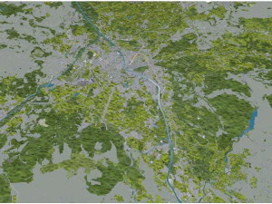 Salzburg city austria 50km 3D Model