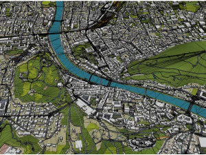 Salzburg city austria 50km 3D Model