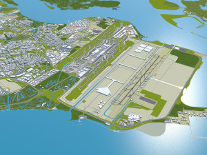 Singapore city 50km 3D Model