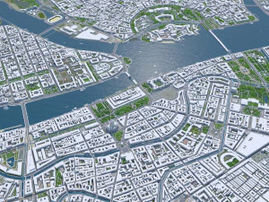 St petersburg city russia 150km 3D Model