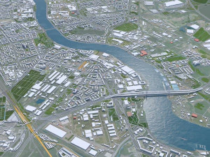 St petersburg city russia 150km 3D Model