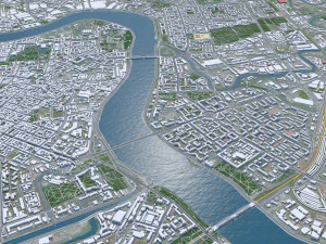 St petersburg city russia 150km 3D Model