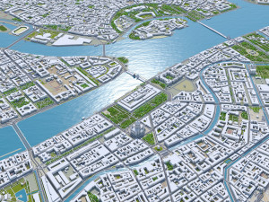 St petersburg city russia 150km Modèle 3D