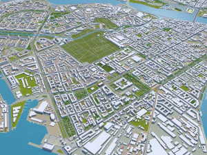 St petersburg city russia 150km 3D Model