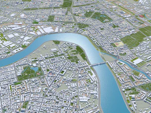 St petersburg city russia 150km 3D Model