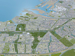 St petersburg city russia 150km 3D Model