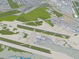 St petersburg city russia 150km 3D Model