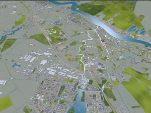 St petersburg city russia 150km 3D Model