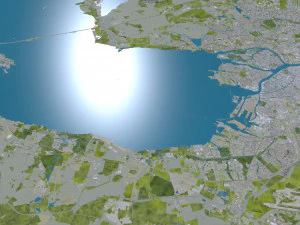 St petersburg city russia 150km 3D Model