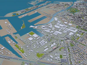 St petersburg city russia 150km 3D Model