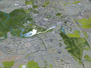 St petersburg city russia 150km 3D Model
