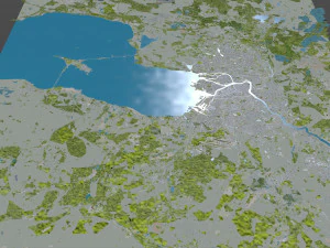St petersburg city russia 150km 3D Model