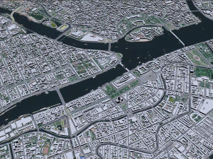 St petersburg city russia 150km 3D Model