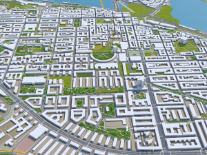 stockholm city sweden 120km 3D 모델
