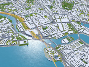 stockholm city sweden 120km 3D 모델