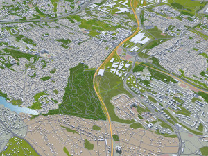 stockholm city sweden 120km 3D 모델