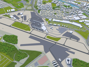 stockholm city sweden 120km 3D 모델