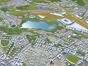 stockholm city sweden 120km 3D 모델