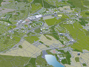 stockholm city sweden 120km 3D 모델
