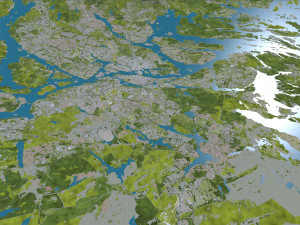 stockholm city sweden 120km 3D 모델