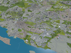 stockholm city sweden 120km 3D 모델