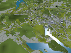 stockholm city sweden 120km 3D 모델