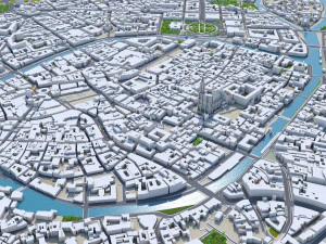 strasbourg city france 50km 3D Model
