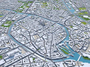 strasbourg city france 50km 3D Model