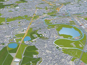 strasbourg city france 50km 3D Model