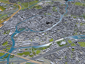 strasbourg city france 50km 3D-Modell