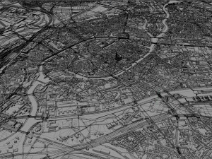 strasbourg city france 50km 3D-Modell