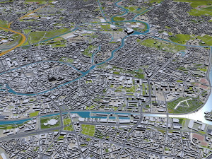 strasbourg city france 50km 3D-Modell