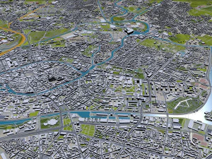 strasbourg city france 50km 3D Model