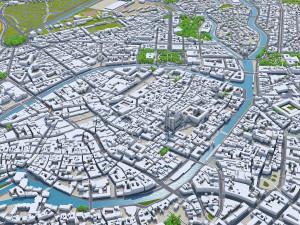 strasbourg city france 50km 3D-Modell