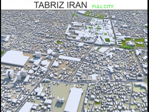 tabriz city iran 50km 3D-Modell
