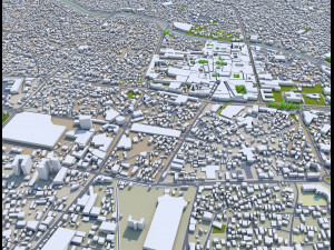 tabriz city iran 50km Modèle 3D