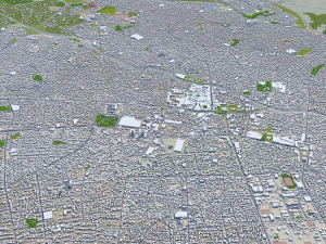 tabriz city iran 50km 3D Model