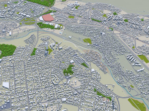 tabriz city iran 50km Modèle 3D