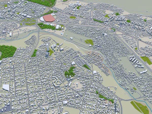 tabriz city iran 50km 3D Model