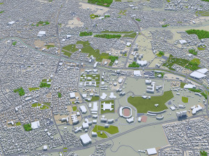 tabriz city iran 50km Modèle 3D